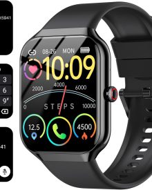 Smart Watch, 1.96" HD SmartWatch for Men Women Touch Screen Answer/Make Call, 100+ Sport Fitness Tracker IP68 Waterproof, Activity Tracker with Heart Rate SpO2/Sleep Monitor/Pedometer for Android iOS